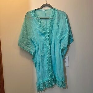 small swim, cover up with lace detail
